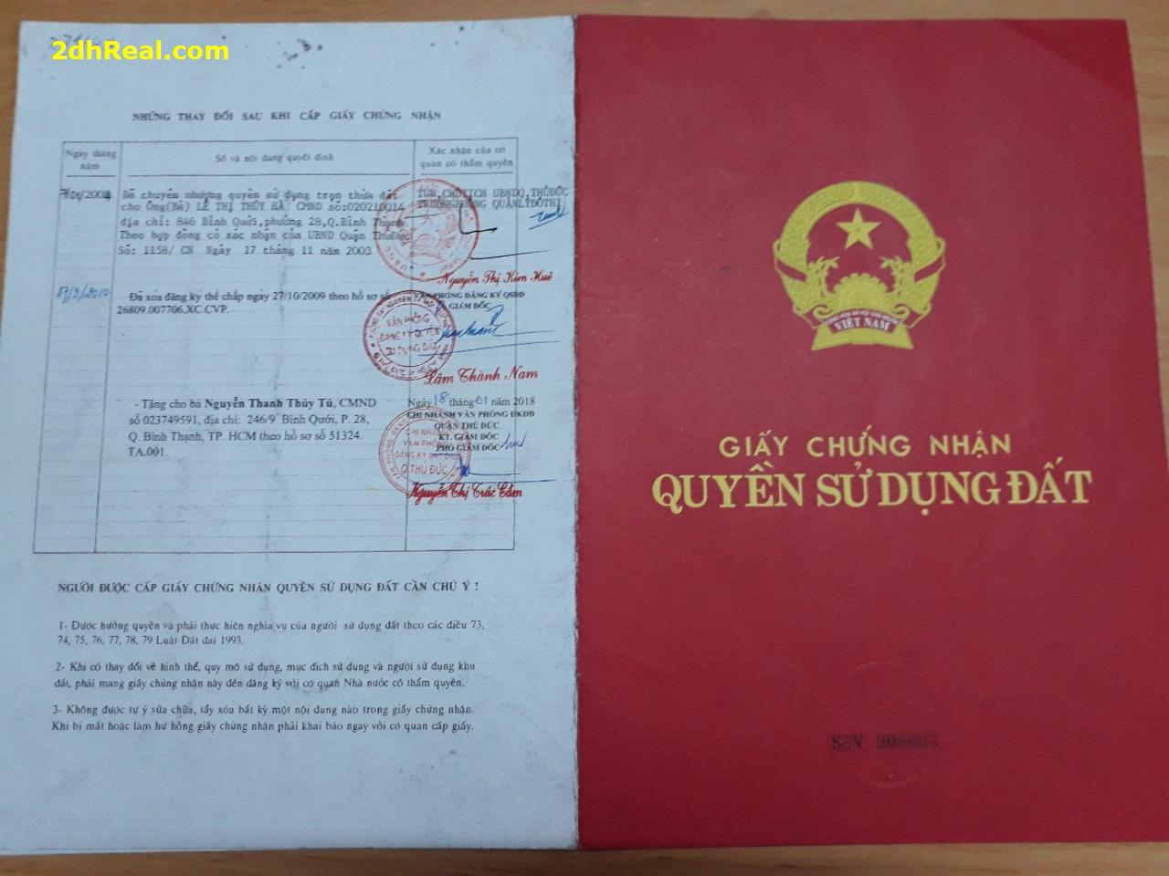 Khách gửi bán lô đất tại phường Hiệp Bình Chánh quận Thủ Đức Tp.HCM- Lh: 0937003355 Mr Long.