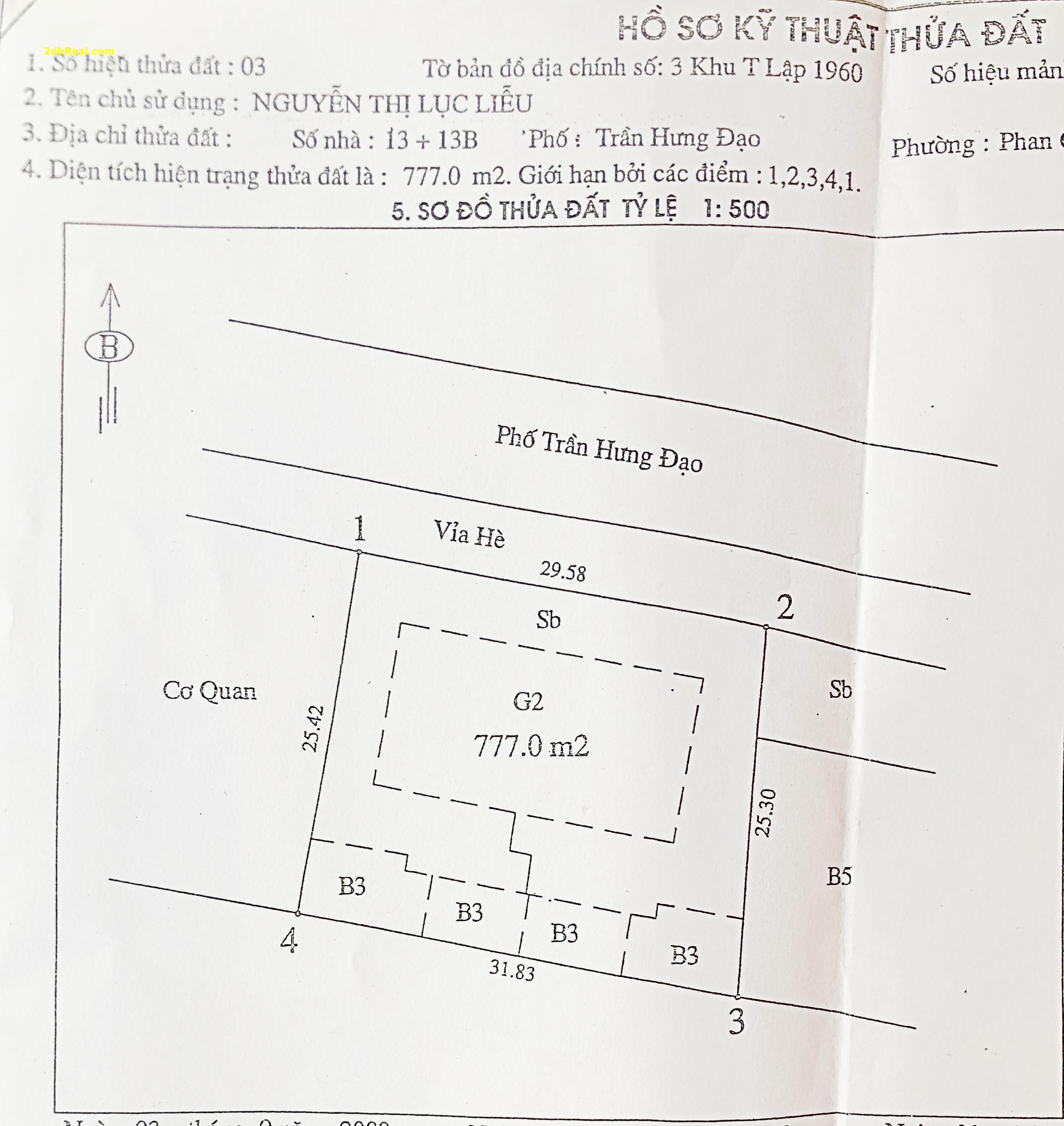 Bán biệt thự đường Trần Hưng Đạo, phường Phan Chu Trinh, quận Hoàn kiếm, Hà Nội.