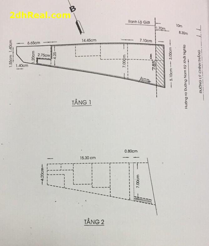 Bán nhà mặt tiền số 142 Bis Lý Chính Thắng, phường 7, Quận 3, Tp.HCM