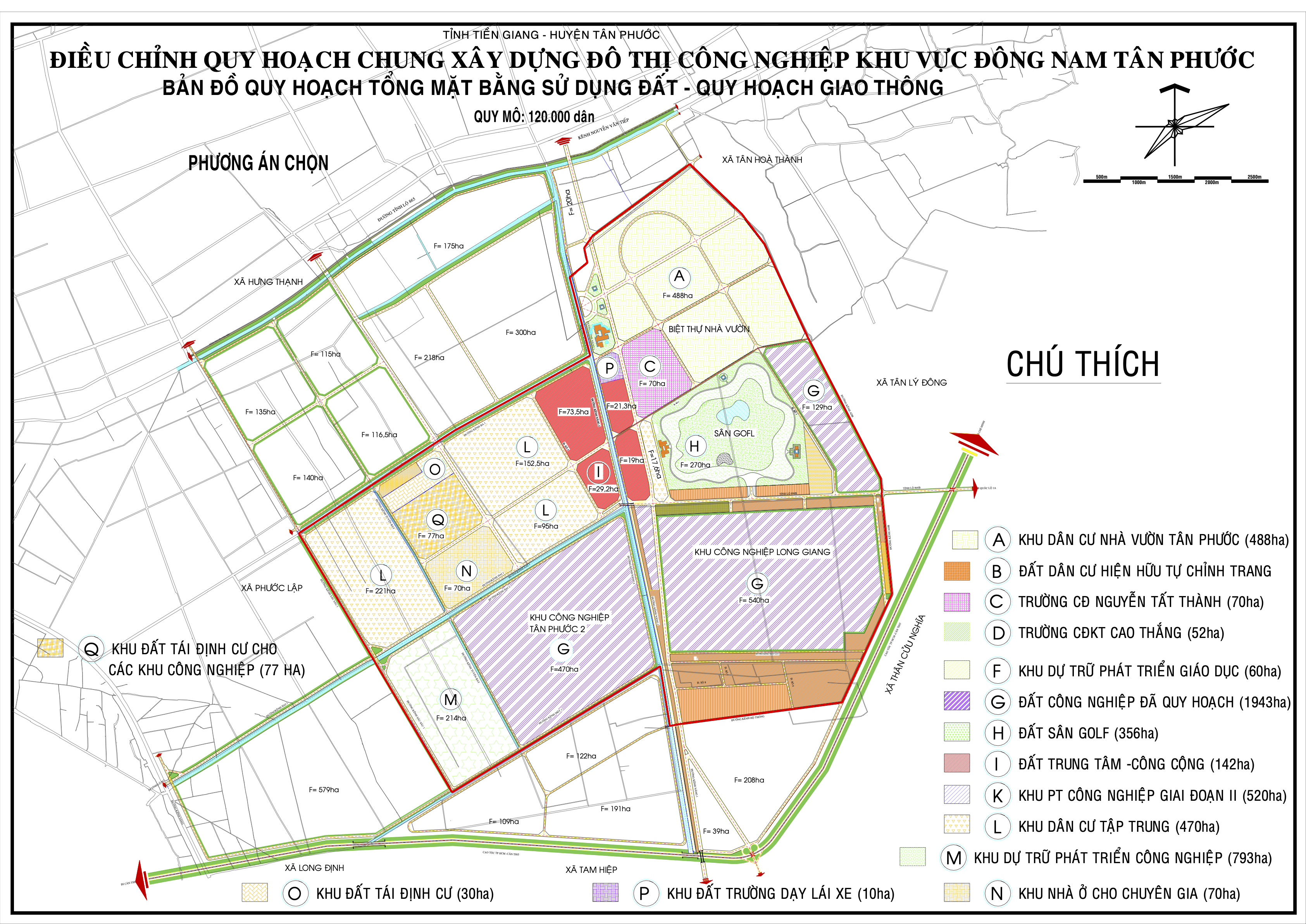 Quy Hoach 488 hecta Biệt thự Nhà vườn tại huyện Tân Phước tỉnh Tiền Giang